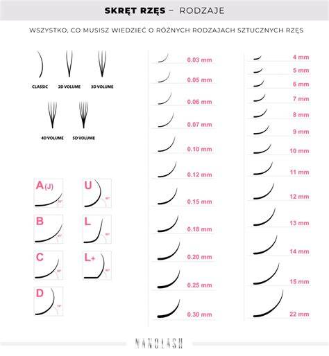 Rzęsy styling infographic 1:1 2D 3D